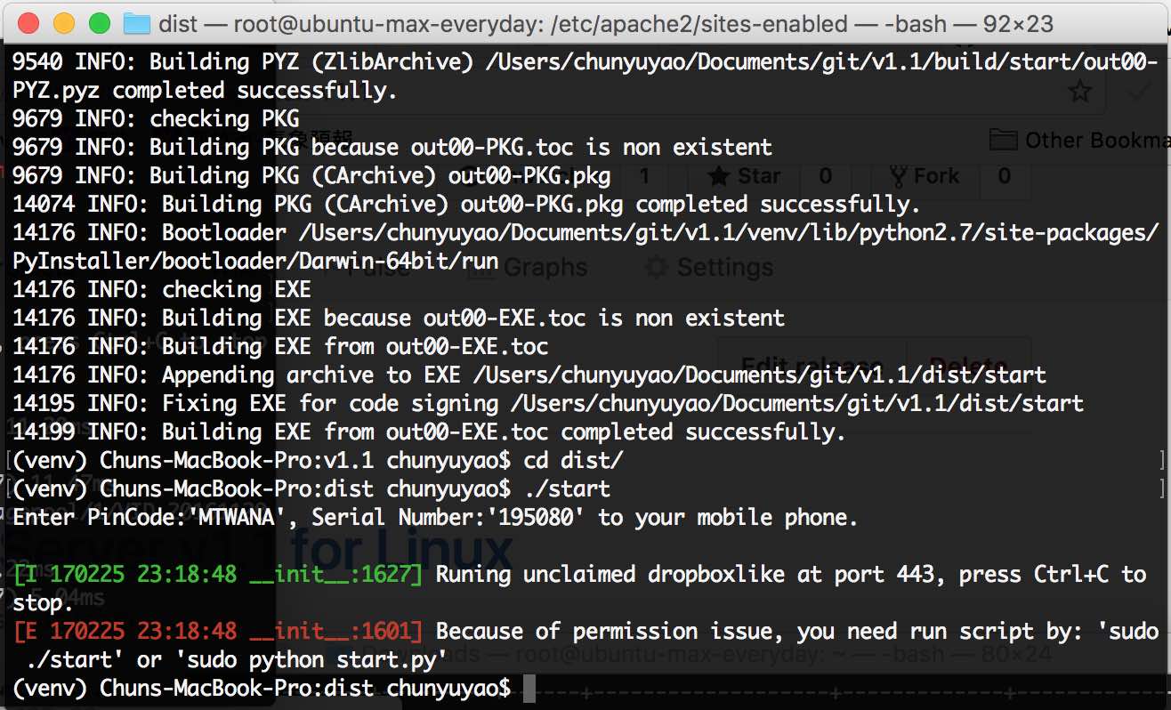 在 Mac OS 用 PyInstaller 打包 python