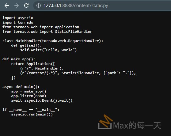 Tornado 也是最好用的輕量級 web server