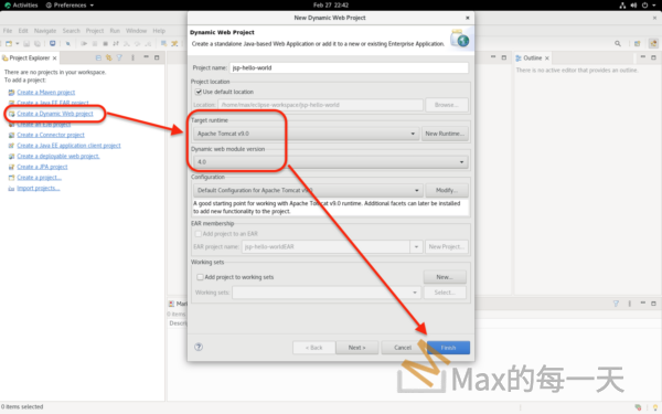 JSP / Servlet HelloWorld Example using Eclipse – Max的程式語言筆記