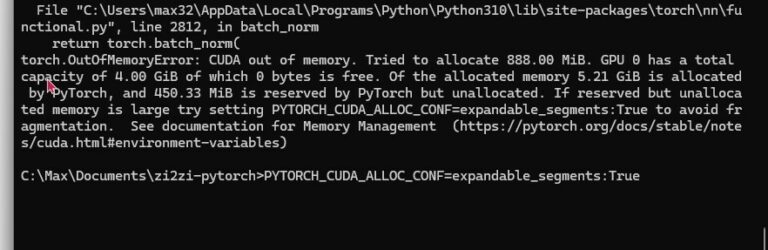 torch.OutOfMemoryError: CUDA out of memory. – Max的程式語言筆記